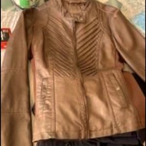 Faux leather jacket